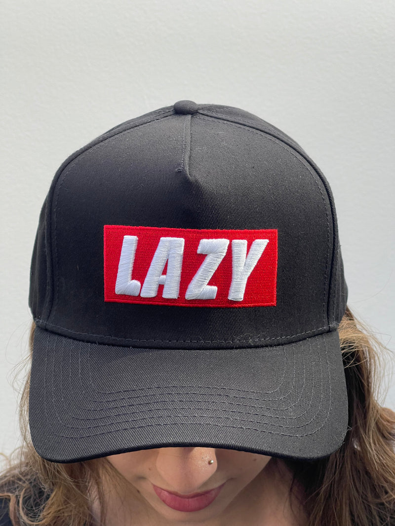 LAZY | A-Frame Gym Training Cap | Black