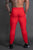 Infinity | Quadfit Gym Track Pants | Red