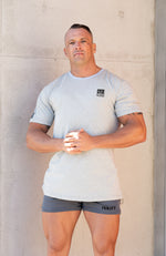 Stone | Men's Gym T-Shirt | Light Grey Marl
