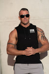 Heist | Men's Gym Hoodie Muscle Tank | Black