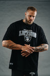 LIFTERS | Men's Oversized Pump Cover Gym T-Shirt | Black