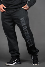 Vintage Wash | Men's Oversized Gym Joggers | Black