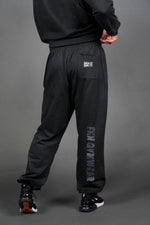Vintage Wash | Men's Oversized Gym Joggers | Black