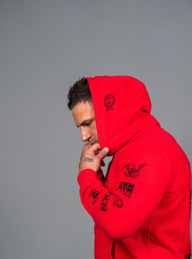 Heist | Men's Premium Gym Hoodie | Red