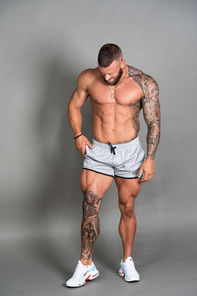 Relentless 2.0 | Men's Gym Shorts | Silver