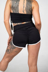 Retro | Scrunch Bum Gym Shorts | Black