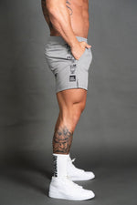 Steel HEIST | Men's Gym Shorts | Silver