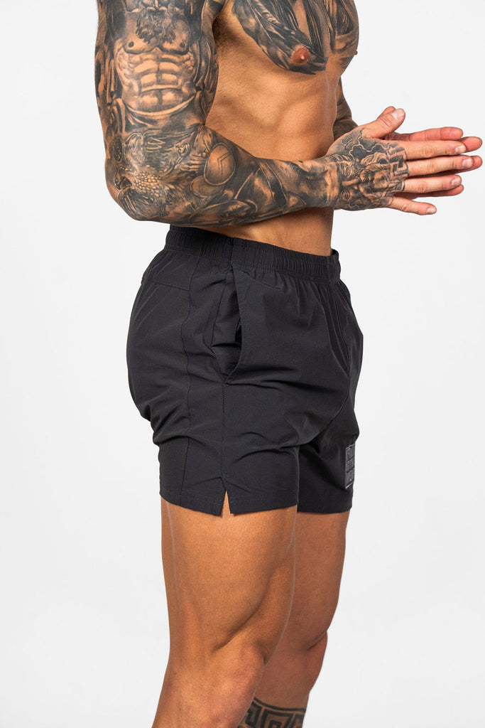 Men's Gym Shorts - Midnight Monstera