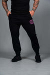 STRIKE | Men's Oversized Gym Joggers | Black & Pink