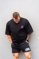 Strike | Men's Oversized Pump Cover Gym T-Shirt | Black / Pink