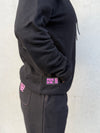Strike | Women's Gym Hoodie | Black & Pink