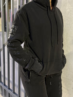 Vintage Wash | Women's Gym Hoodie | Black