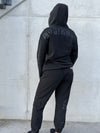 Vintage Wash | Women's Gym Hoodie | Black