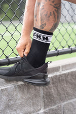 Foot Porn | Gym Crew Socks | Black