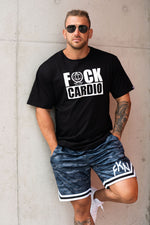 FUCK CARDIO | Men's Gym T-Shirt | Black
