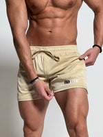 Relentless | Men's Gym Shorts | Beige