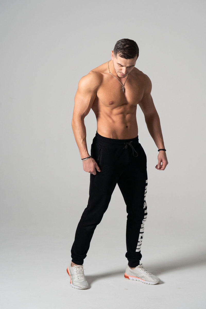 Quadfit | Gym Track Pants | Black