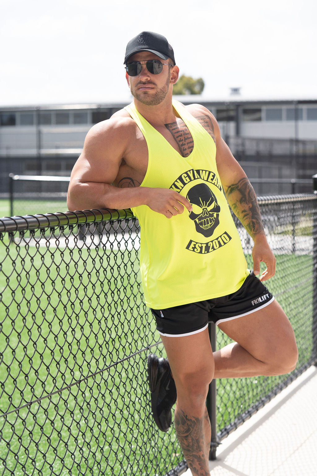 Predator | Men's Gym Stringer | Fluoro Yellow