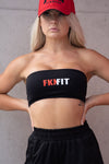 FKNFIT | Women's Bandeau Gym Tube Top | Black