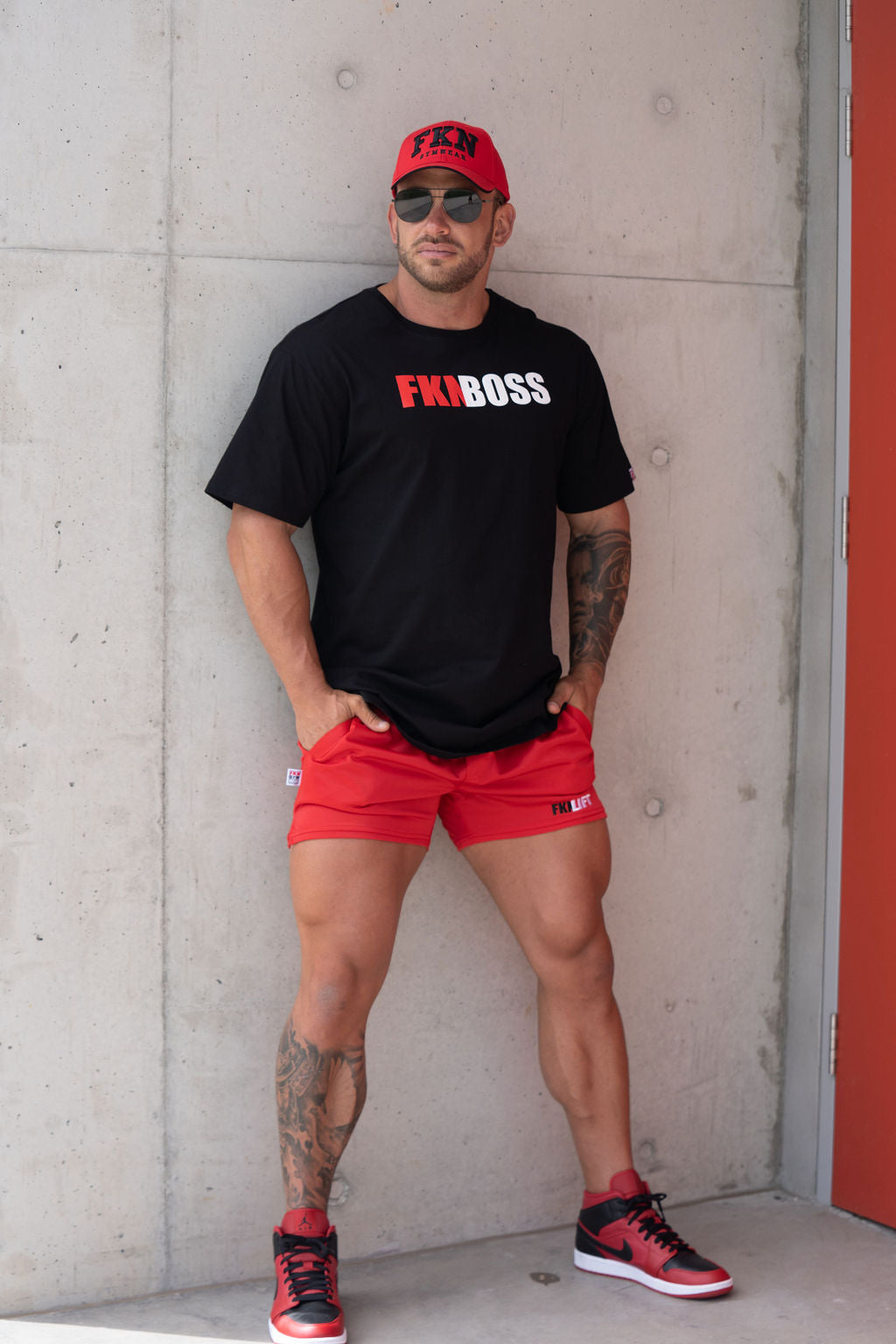 Shorts Outfits Mens Red Athletic Shorts Men's Fearless Fleece