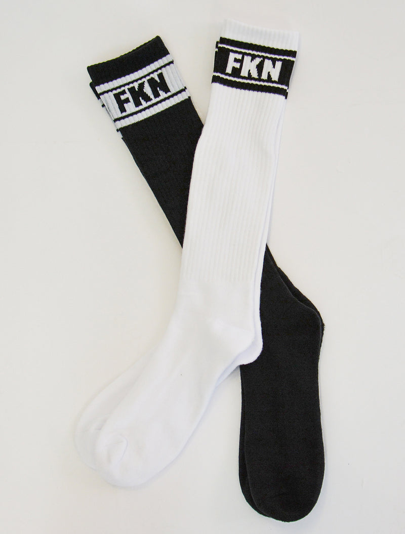 Long Knee High Gym Socks | Black