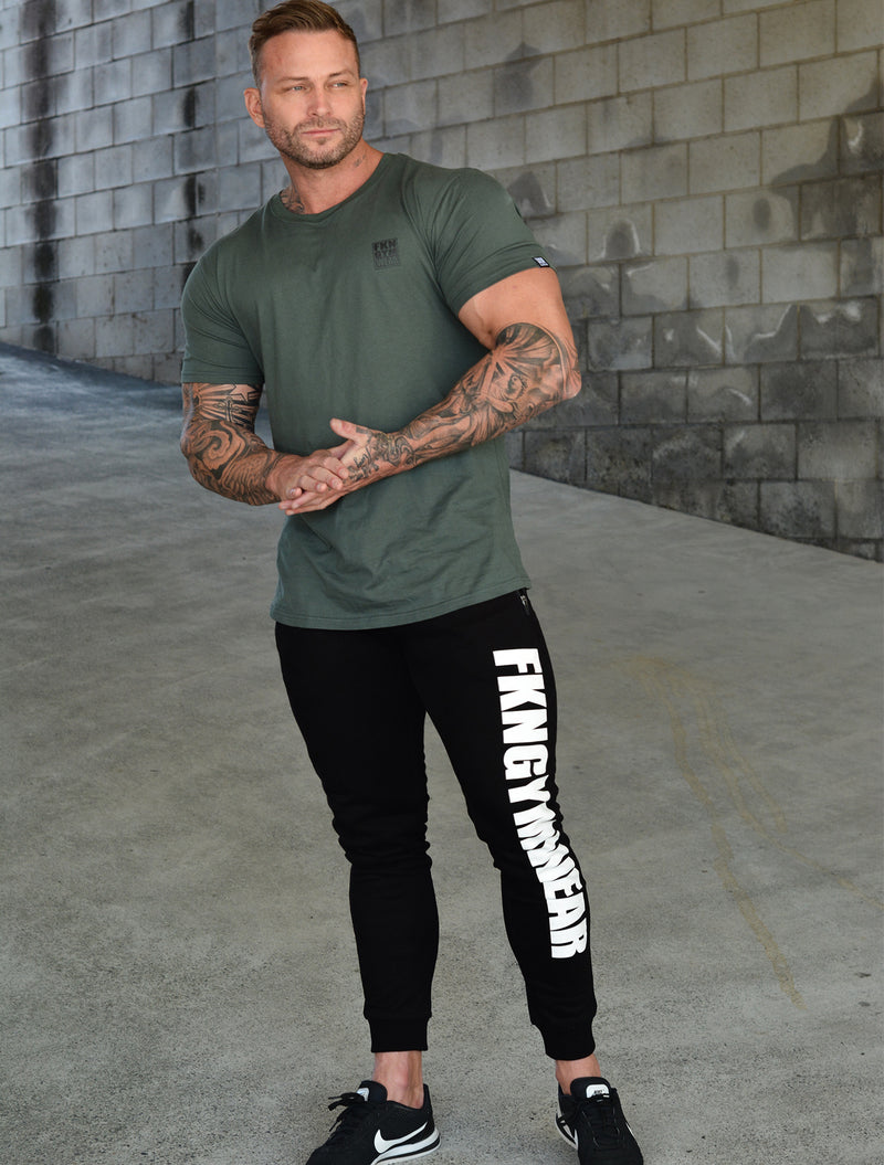 Stone | Men's Gym T-Shirt | Dark Khaki